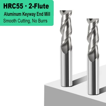 2 Flute Keyway Flat End Mill for Aluminum