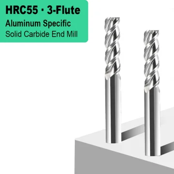 HRC55 3-Flute Solid Carbide End Mill for Aluminum